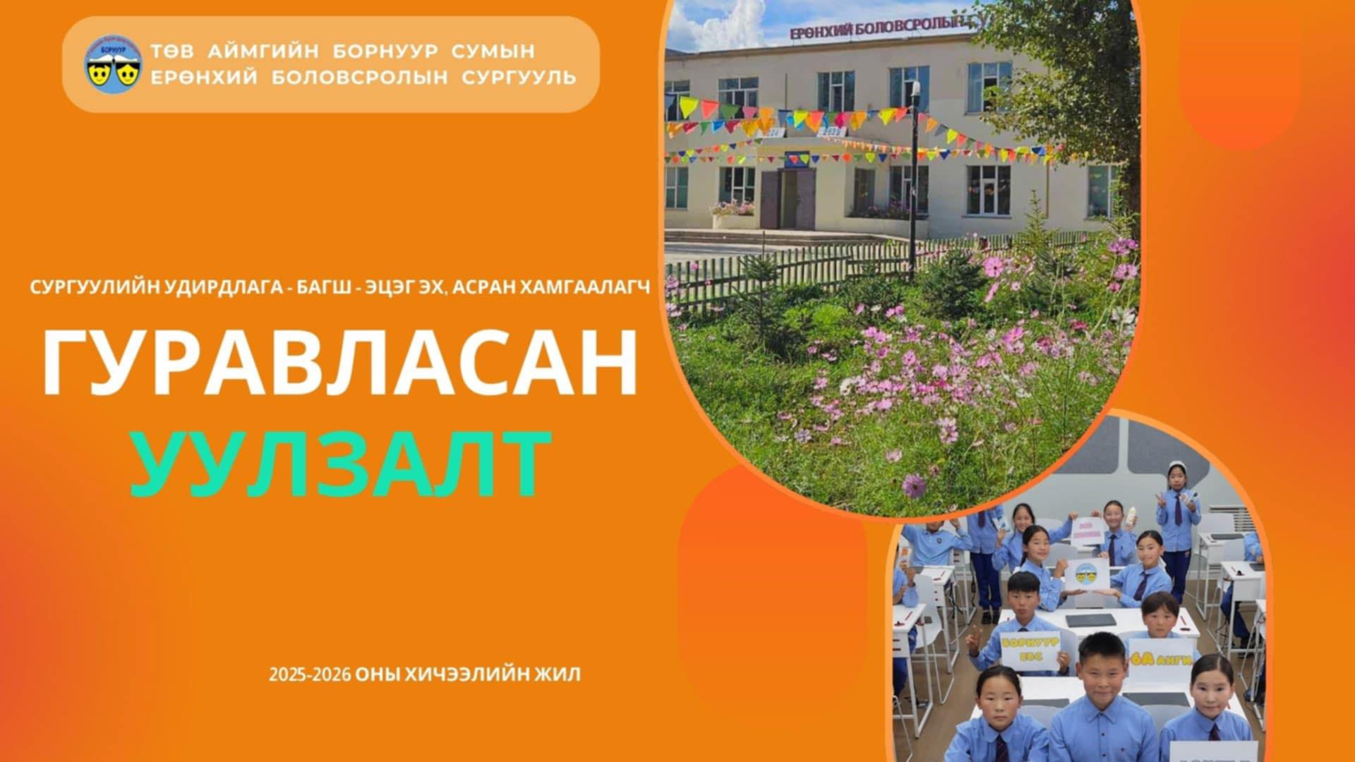 2025-2026 ОНЫ  ХИЧЭЭЛИЙН ЖИЛИЙН ГУРАВЛАСАН  УУЛЗАЛТ -  Хүүхдийн төлөө бидний үйл ажиллагааг дэмжин оролцсон эцэг эхчүүддээ талархаж байна.  2025.10.02
